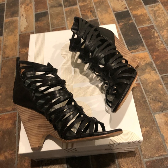 Belle by Sigerson Morrison Annie wedge sandals 7 - Picture 4 of 5